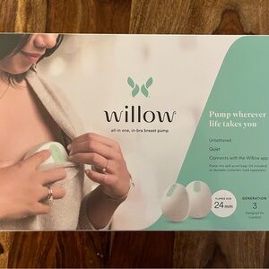 Unopened Willow Wearable Breast Pump - White and Green